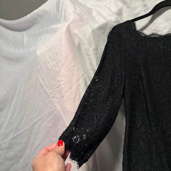 Adrianna Papell Black Lace Dress - Picture 3 of 8